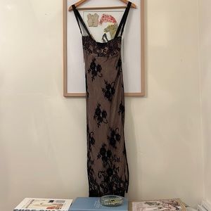 Anthropologie black lace dress